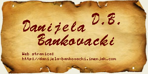 Danijela Bankovački vizit kartica